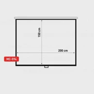 MACLEAN Platno za projekciju MC-594, 100", 4:3, 200x150